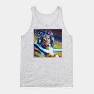 Colorful SHELTIE by Robert Phelps Tank Top